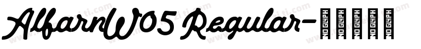 AlfarnW05 Regular字体转换